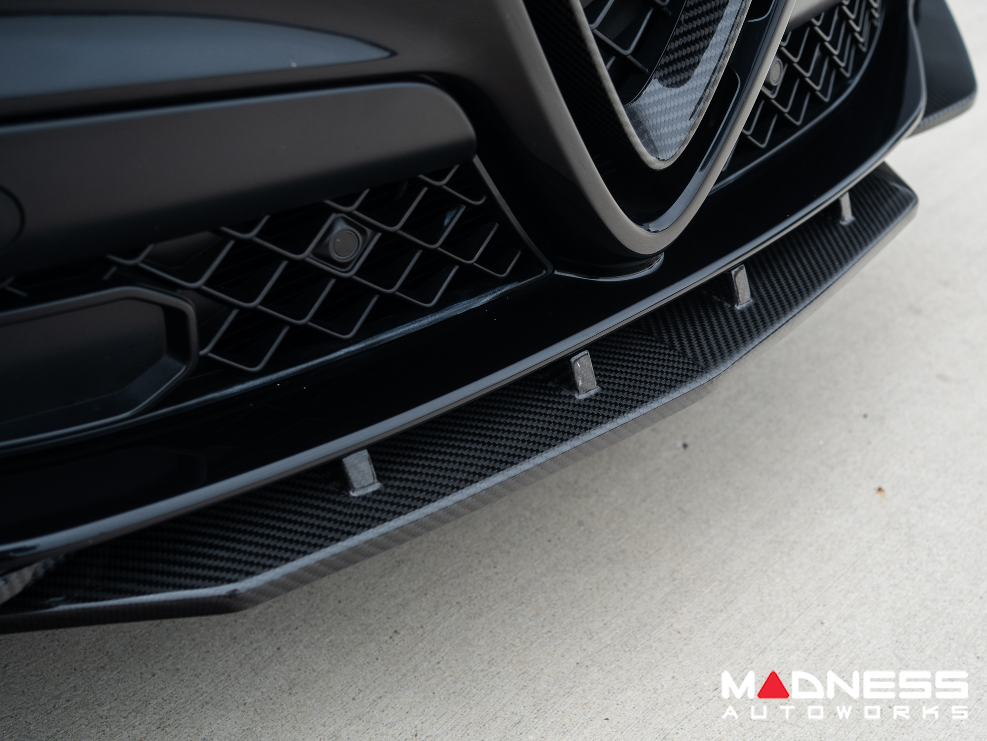  Alfa Romeo Stelvio Front Splitter - Carbon Fiber - Quadrifoglio